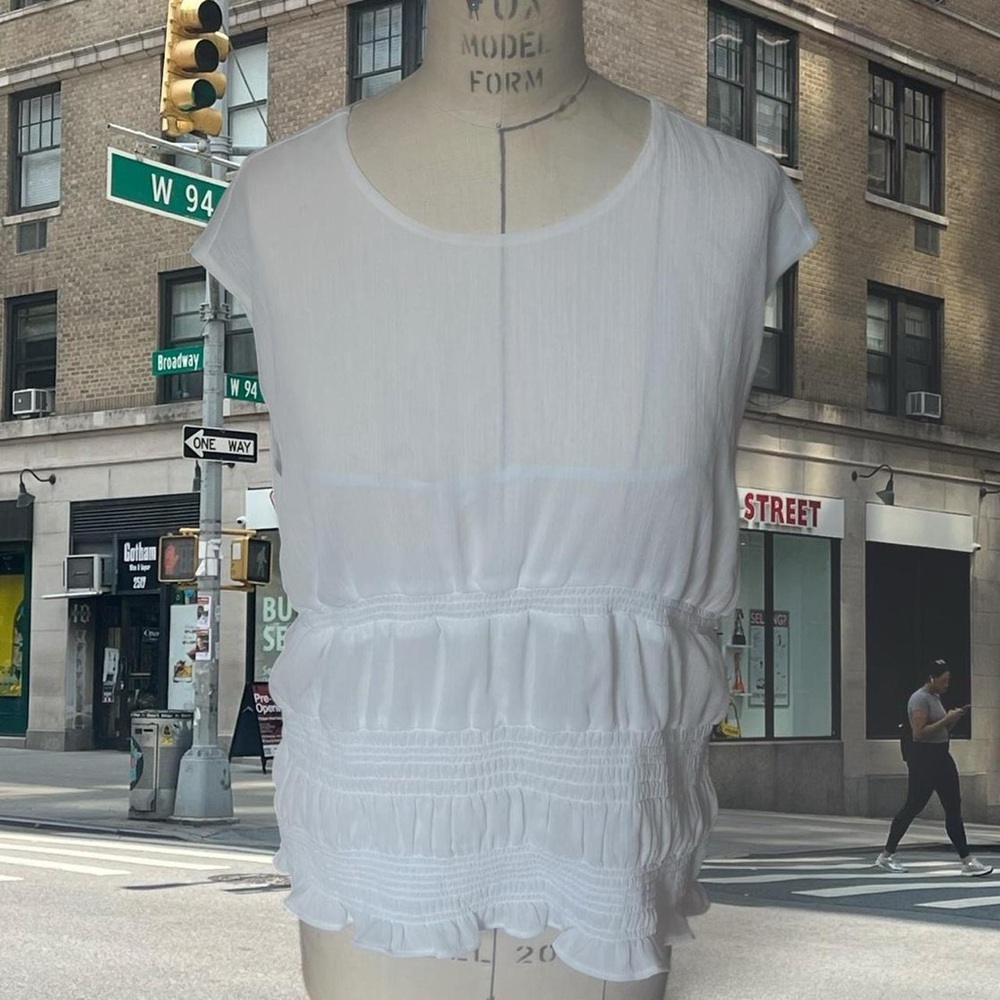 Tommy Hilfiger White Layered Blouse